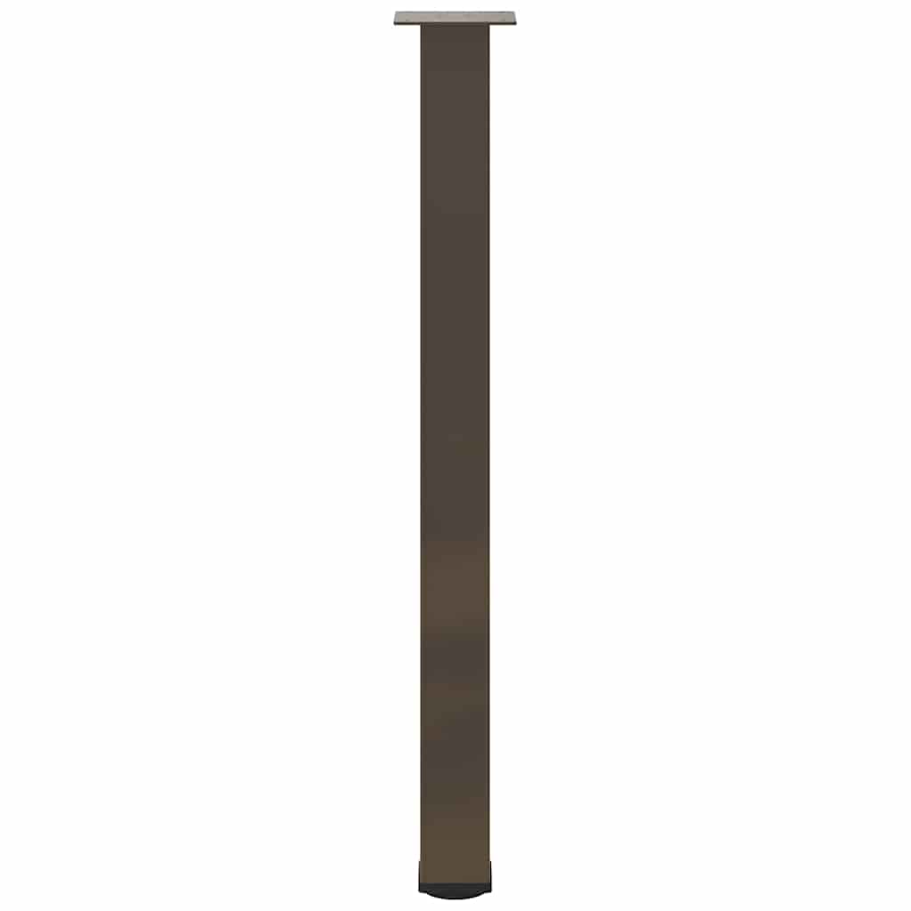 Gambe per tavolo da bar 4 pz in acciaio naturale 90-92 cm 4012475