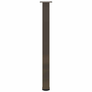 Gambe per tavolo da bar 4 pz in acciaio naturale 90-92 cm 4012475