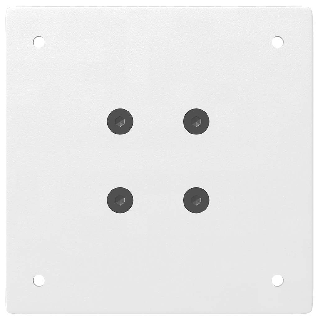 vidaXL Gambe per tavolo da bar 4 pz bianche 100-102 cm in acciaio