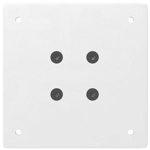 Gambe per tavolo da bar 4 pz bianche 100-102 cm in acciaio 4012477