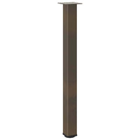 Gambe per Tavolino 4 pz Acciaio Naturale 100-102 cm in Acciaio 4012479