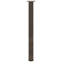 Gambe per tavolo da bar 4 pz in acciaio naturale 100-102 cm