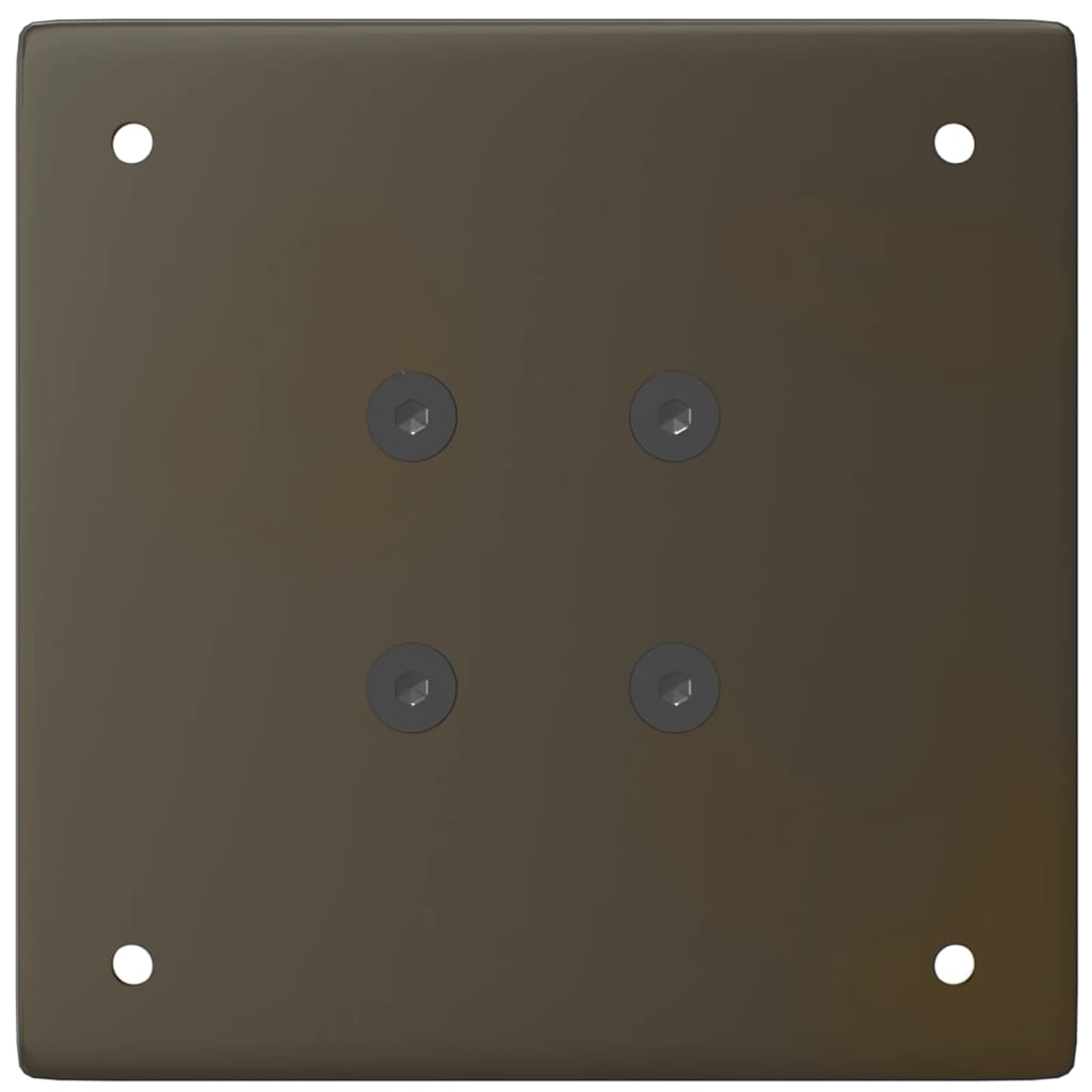 Gambe per tavolo da bar 4 pz in acciaio naturale 100-102 cm