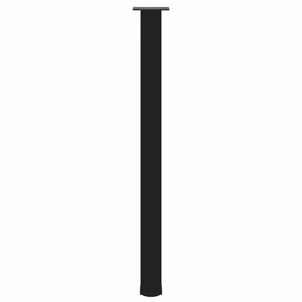 vidaXL Gambe per tavolo da bar 4 pz nere 110-112 cm in acciaio