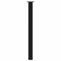 vidaXL Gambe per tavolo da bar 4 pz nere 110-112 cm in acciaio