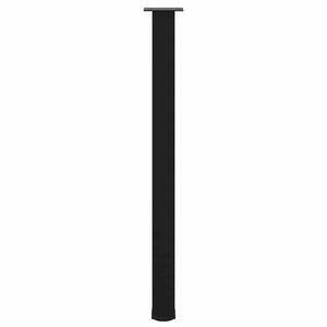 Gambe per tavolo da bar 4 pz nere 110-112 cm in acciaio 4012480