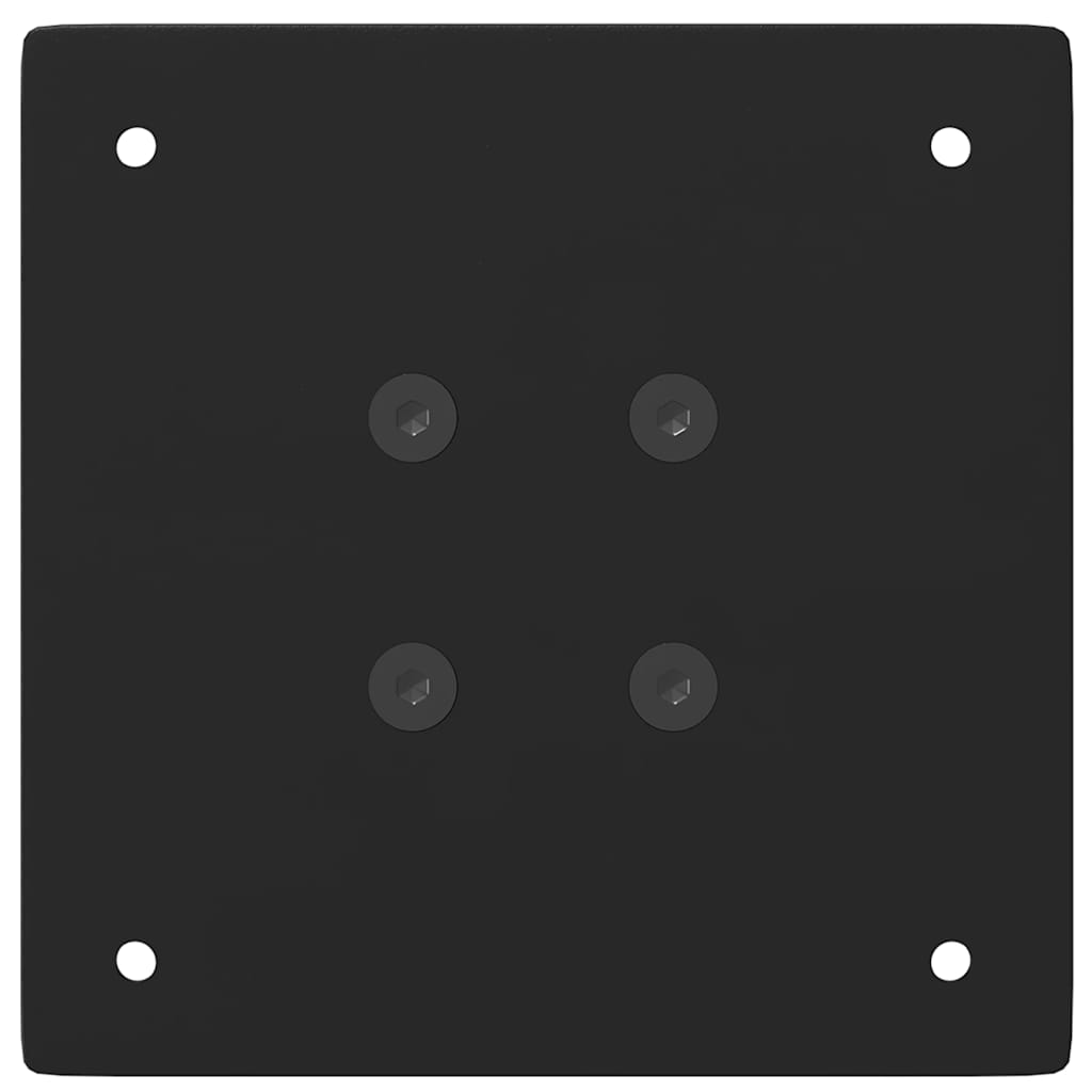 Gambe per tavolo da bar 4 pz nere 110-112 cm in acciaio 4012480