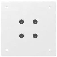 vidaXL Gambe per tavolo da bar 4 pz bianche 110-112 cm in acciaio