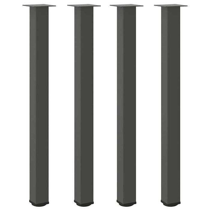 vidaXL Gambe per tavolo da bar 4 pz Antracite 110-112 cm Acciaio