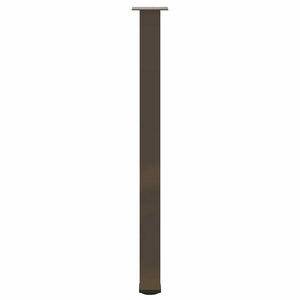 vidaXL Gambe per tavolo da bar 4 pz in acciaio naturale 110-112 cm
