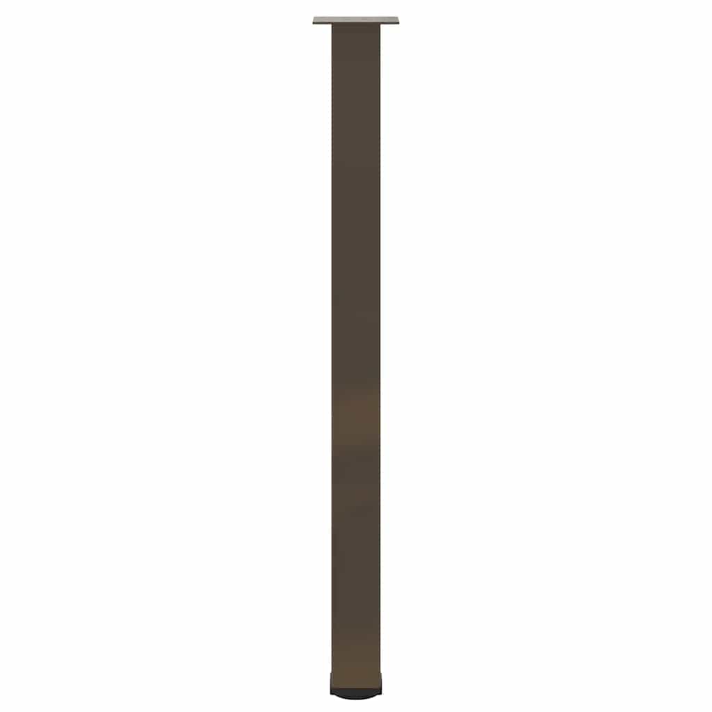 Gambe per tavolo da bar 4 pz in acciaio naturale 110-112 cm 4012483