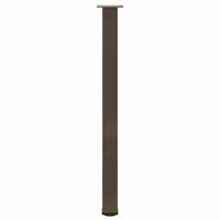 Gambe per tavolo da bar 4 pz in acciaio naturale 110-112 cm 4012483