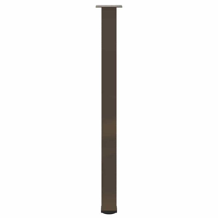 Gambe per tavolo da bar 4 pz in acciaio naturale 110-112 cm 4012483
