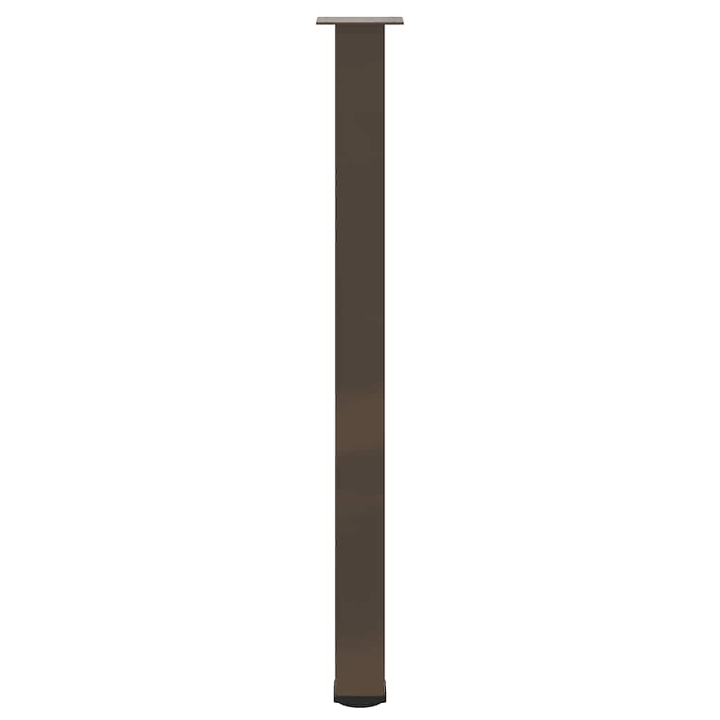 Gambe per tavolo da bar 4 pz in acciaio naturale 110-112 cm 4012483