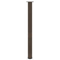 Gambe per tavolo da bar 4 pz in acciaio naturale 110-112 cm 4012483