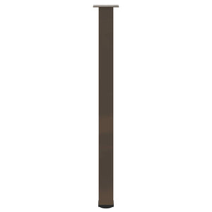 vidaXL Gambe per tavolo da bar 4 pz in acciaio naturale 110-112 cm