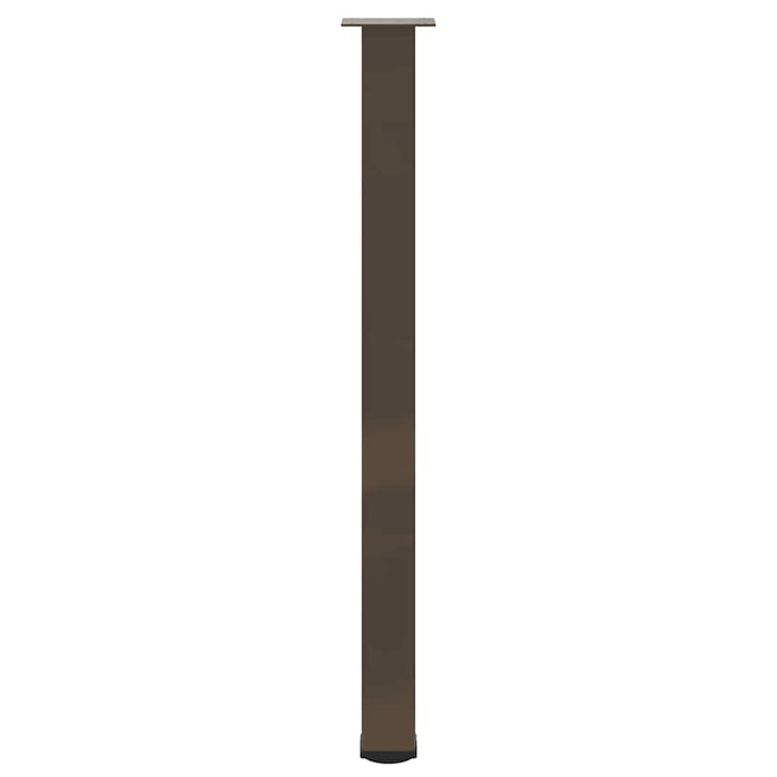 vidaXL Gambe per tavolo da bar 4 pz in acciaio naturale 110-112 cm