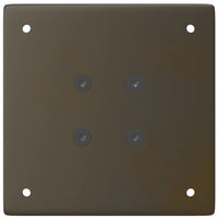 vidaXL Gambe per tavolo da bar 4 pz in acciaio naturale 110-112 cm