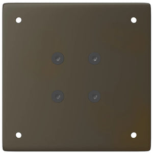 Gambe per tavolo da bar 4 pz in acciaio naturale 110-112 cm 4012483