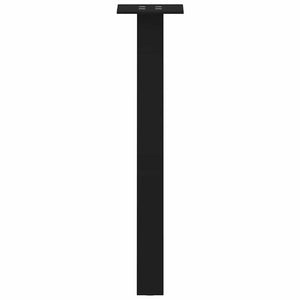 Gambe per Tavolino da Caff¨¨ 4 pz-Set di 4 Gamba per Tavolo Nere 30 cm Acciaio 900708