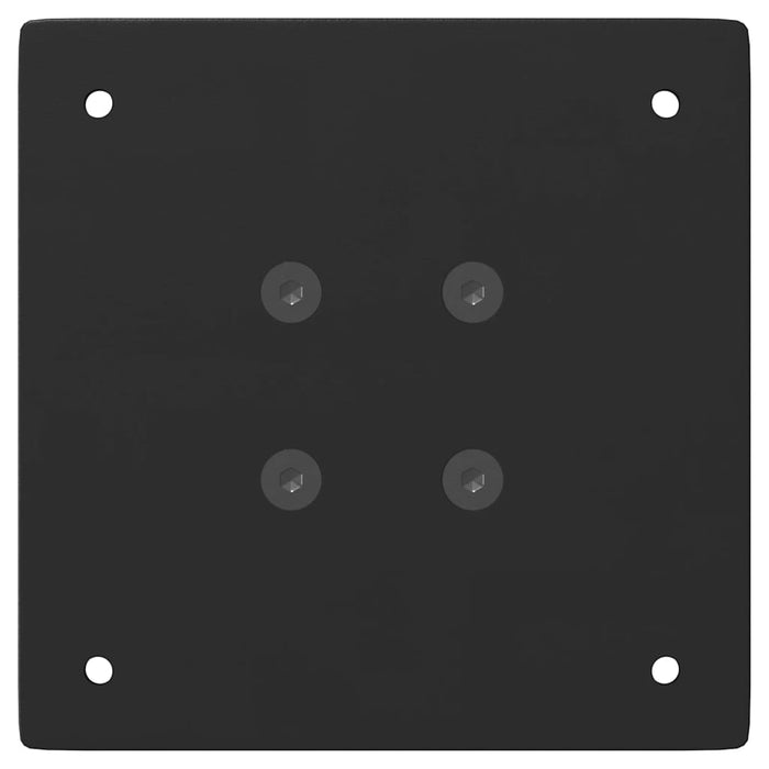 Gambe per Tavolino da Caff¨¨ 4 pz-Set di 4 Gamba per Tavolo Nere 30 cm Acciaio 900708