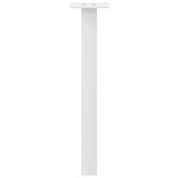 Gambe per tavolino da caffÃ¨ 4 pz Bianche 30 cm Acciaio