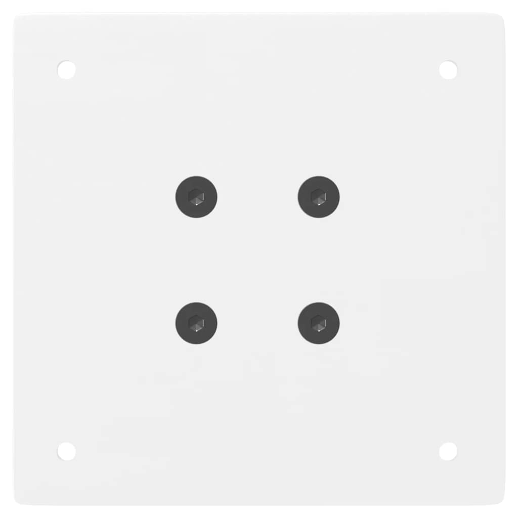 Gambe per tavolino da caffè 4 pz Bianche 30 cm Acciaio 4012485