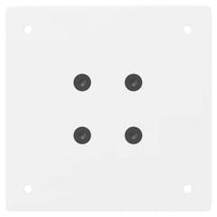 Gambe per tavolino da caffè 4 pz Bianche 30 cm Acciaio 4012485