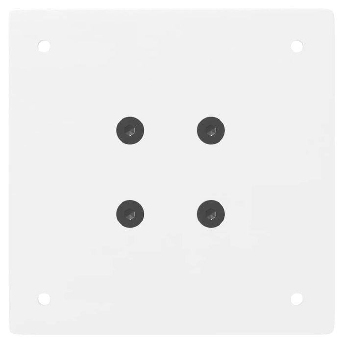 Gambe per tavolino da caffè 4 pz Bianche 30 cm Acciaio 4012485