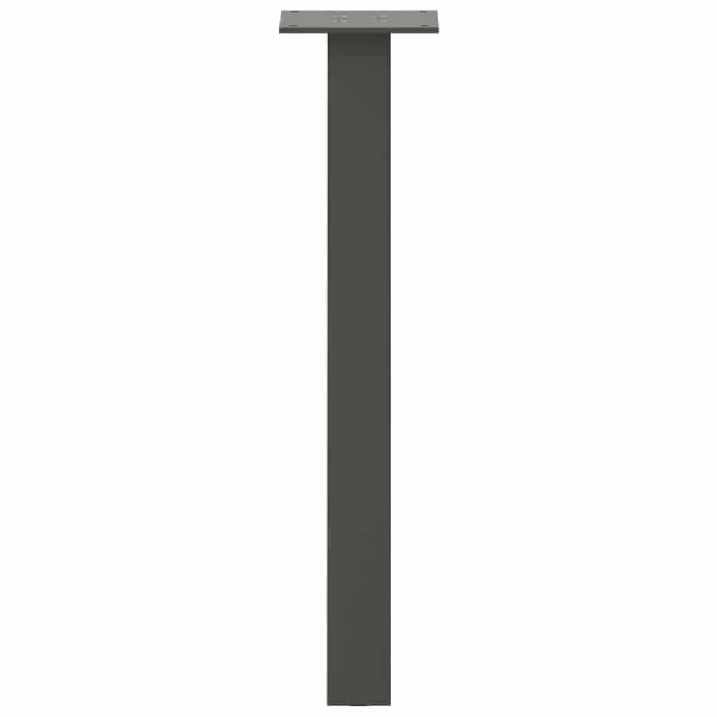 Gambe per tavolino 4 pz-Set di 4 Gamba per Tavolo Antracite 30 cm Acciaio 846866