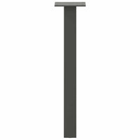 Gambe per tavolino 4 pz-Set di 4 Gamba per Tavolo Antracite 30 cm Acciaio 846866