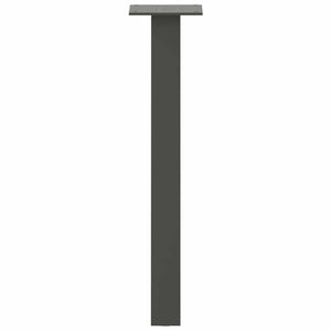 Gambe per tavolino 4 pz-Set di 4 Gamba per Tavolo Antracite 30 cm Acciaio 846866