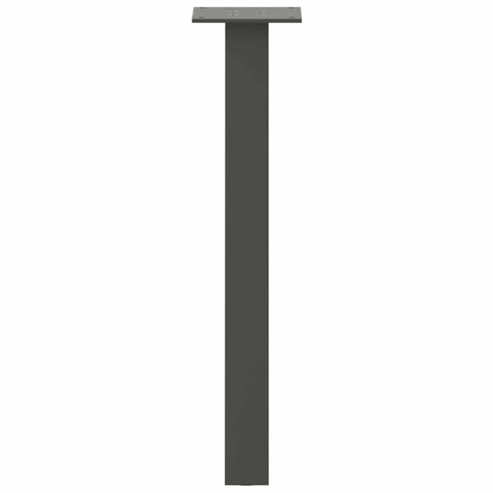 Gambe per tavolino 4 pz-Set di 4 Gamba per Tavolo Antracite 30 cm Acciaio 846866