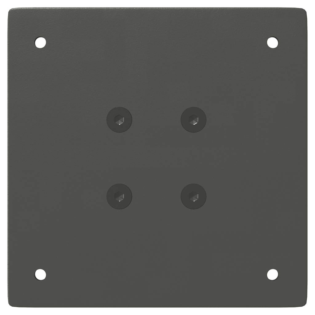 Gambe per tavolino 4 pz-Set di 4 Gamba per Tavolo Antracite 30 cm Acciaio 846866