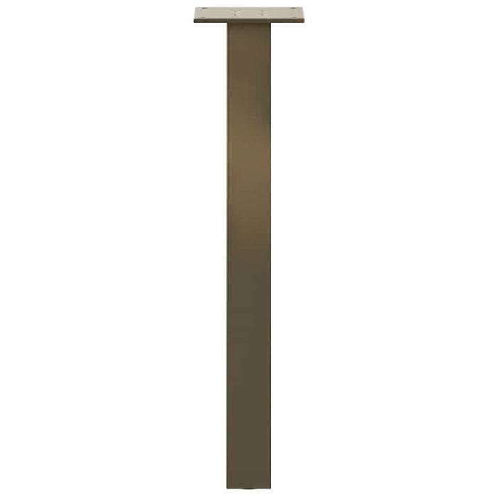 Gambe per Tavolino 4 pz Acciaio Naturale 30 cm in Acciaio 4012487