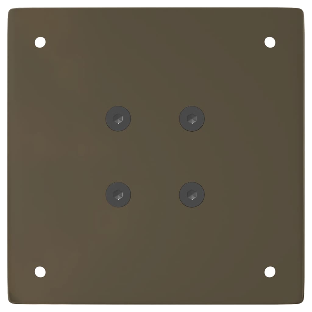 Gambe per Tavolino 4 pz Acciaio Naturale 30 cm in Acciaio 4012487