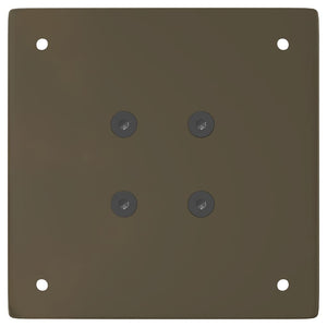 Gambe per Tavolino 4 pz Acciaio Naturale 30 cm in Acciaio 4012487