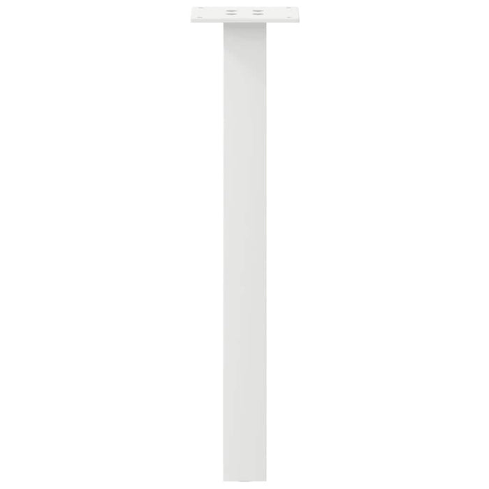 vidaXL Gambe per tavolino da caffè 4 pz Bianche 42 cm Acciaio