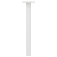 Gambe per tavolino da caffè 4 pz Bianche 42 cm Acciaio 4012489