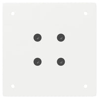 vidaXL Gambe per tavolino da caffè 4 pz Bianche 42 cm Acciaio