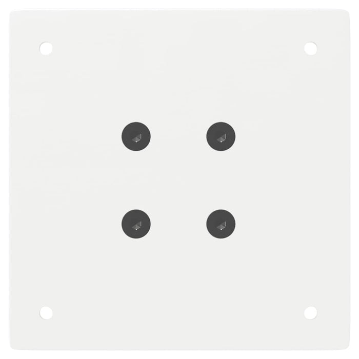 vidaXL Gambe per tavolino da caffè 4 pz Bianche 42 cm Acciaio