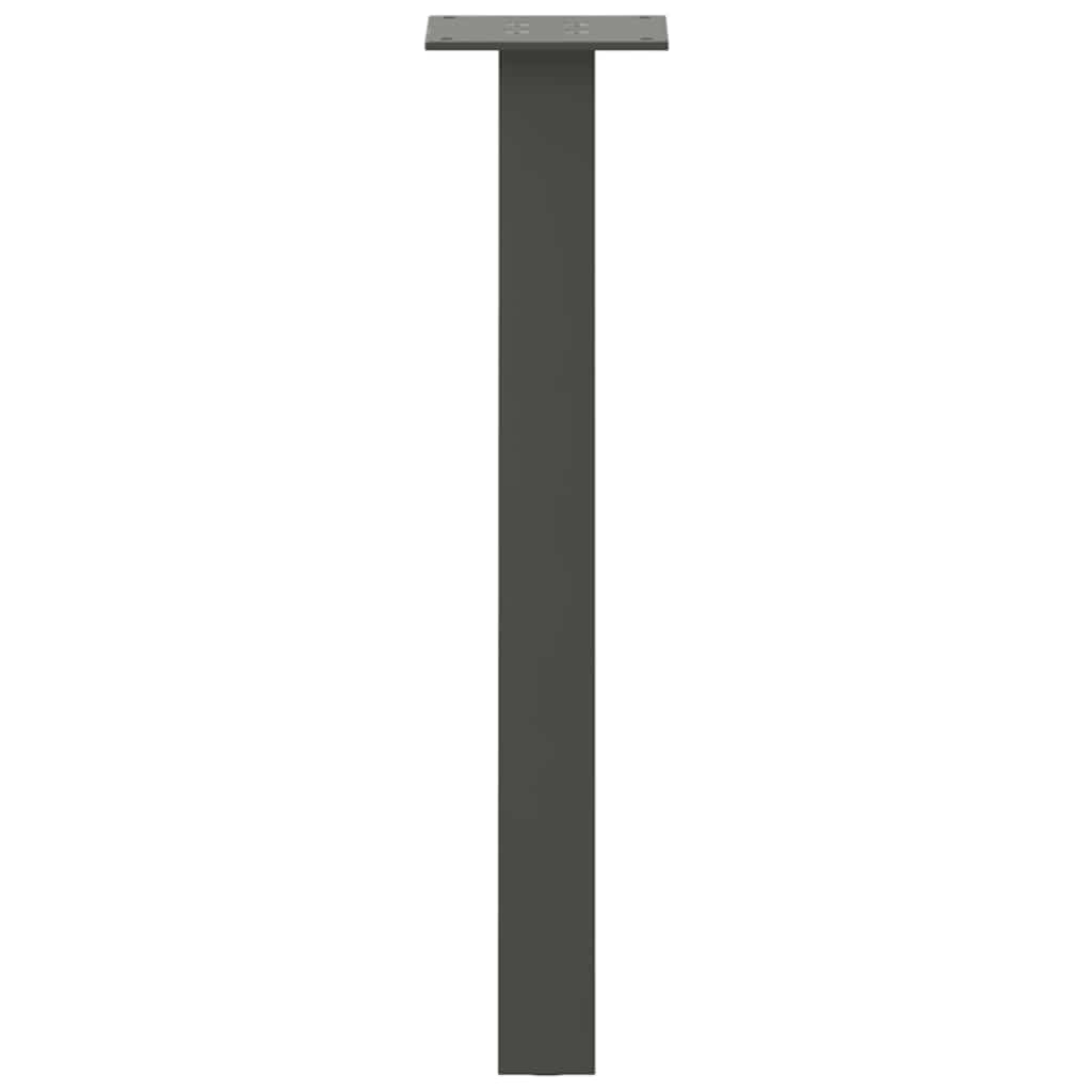 vidaXL Gambe per tavolino 4 pz Antracite 42 cm Acciaio