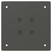 Gambe per tavolino 4 pz-Set di 4 Gamba per Tavolo Antracite 42 cm Acciaio 898981