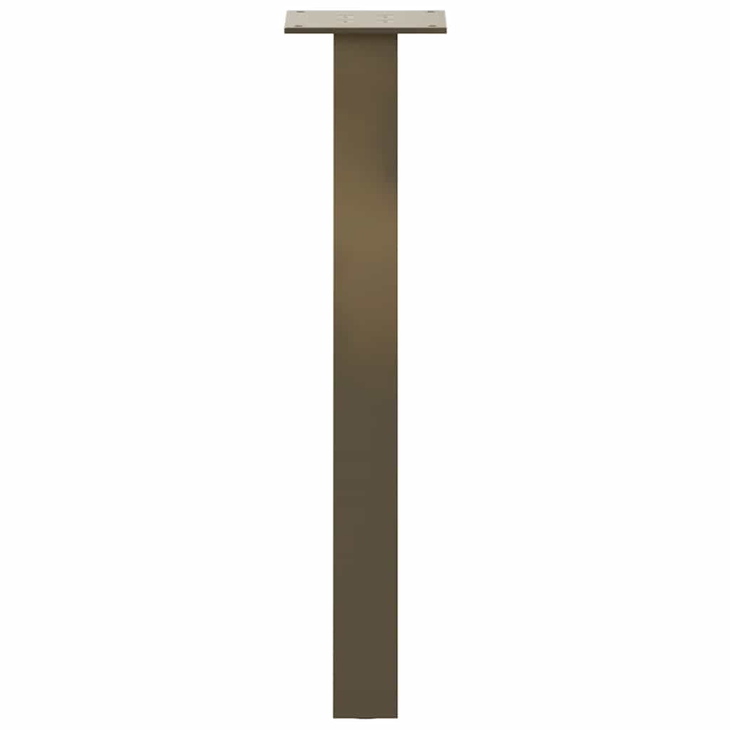 Set di 4 gambe robuste per tavolino da caffè da 42 cm con gommini design moderno in acciaio naturale 02_0056788
