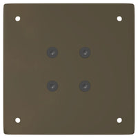 Gambe per Tavolino 4 pz Acciaio Naturale 42 cm in Acciaio 4012491