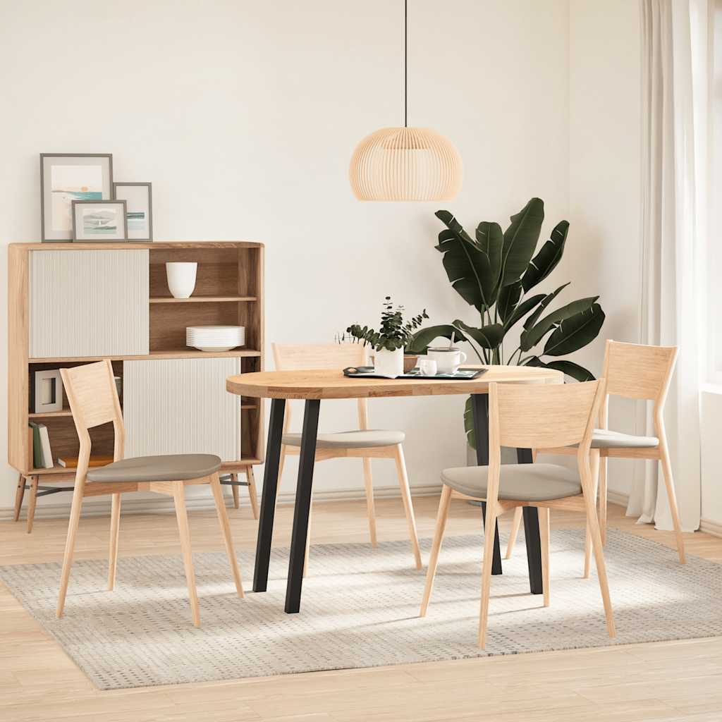 Gambe per tavolo consolle 4 pz nere 72 cm in acciaio