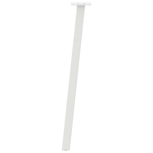 Gambe per tavolo consolle 4 pz bianche 72 cm in acciaio 4012493
