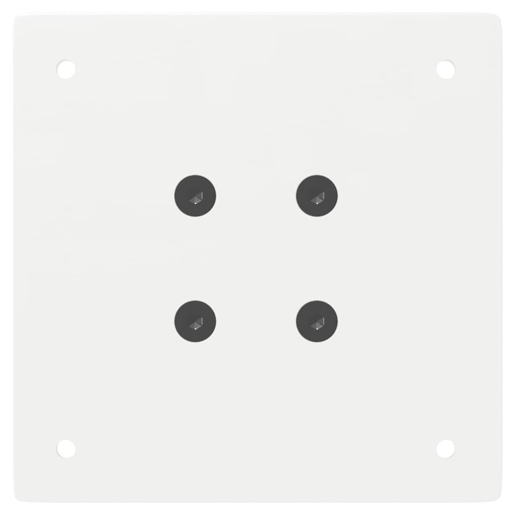 Gambe per tavolo consolle 4 pz bianche 72 cm in acciaio 4012493