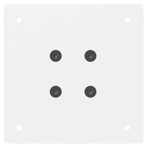 Gambe per tavolo consolle 4 pz bianche 72 cm in acciaio 4012493