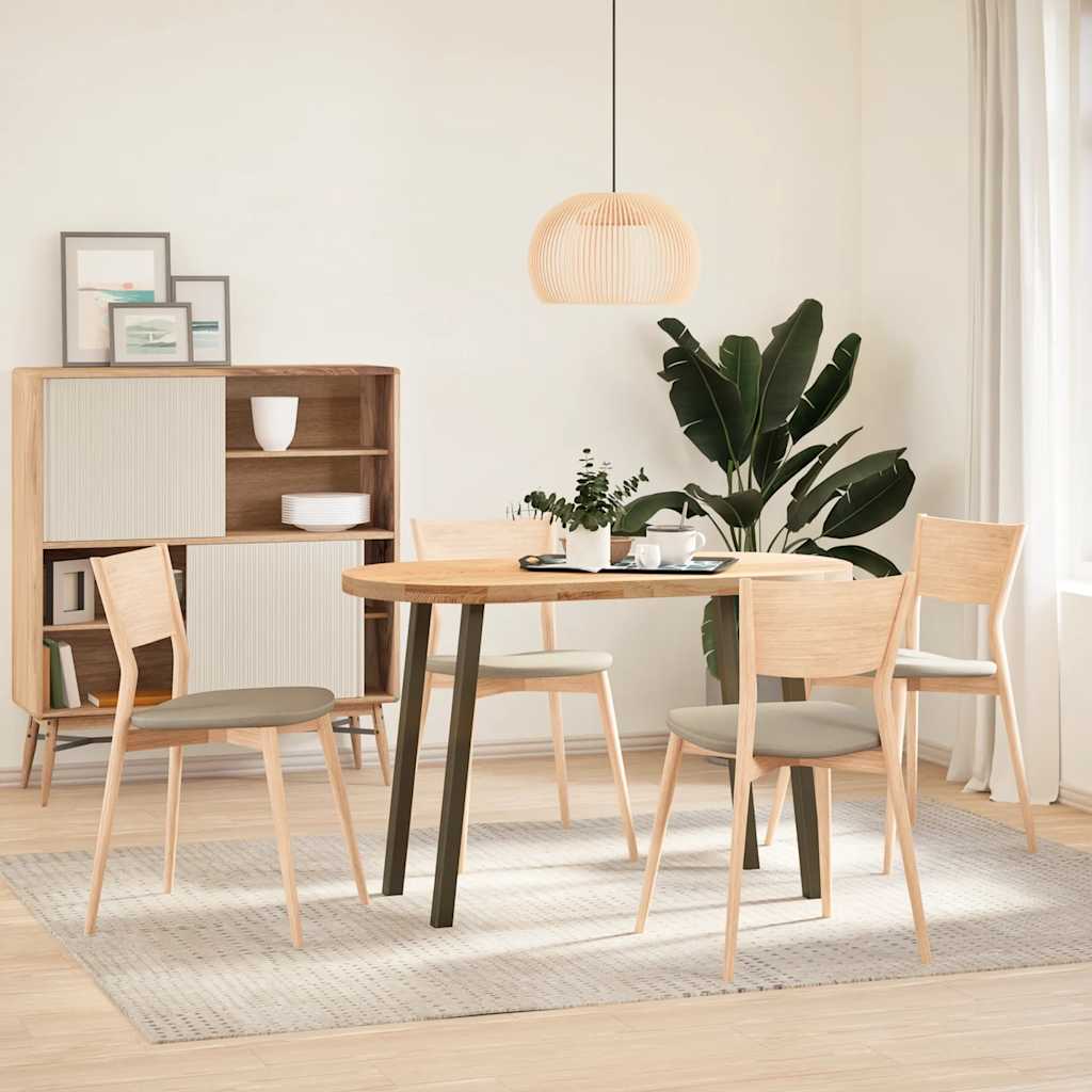 vidaXL Gambe per tavolo consolle 4 pz in acciaio naturale 72 cm Acciaio